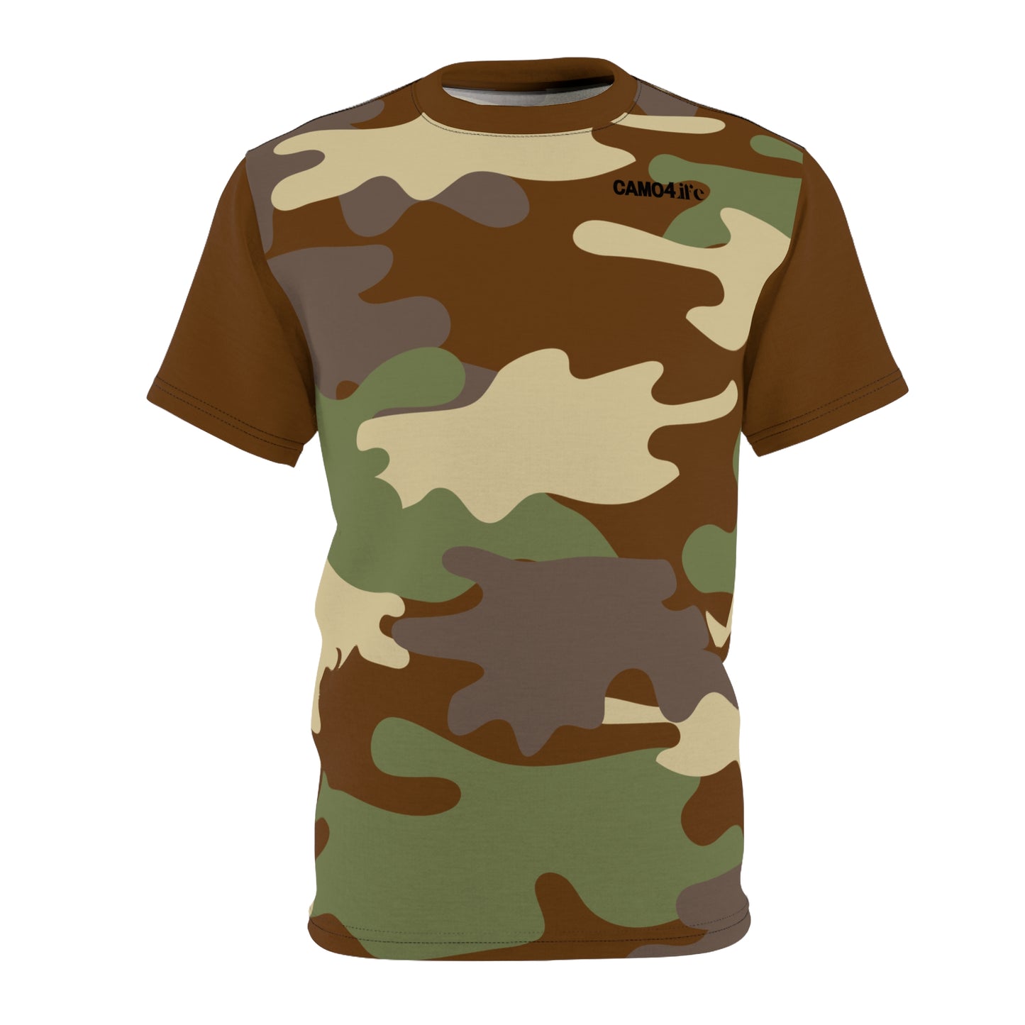 Men's Cut & Sew Tee - DBDU Camo Opt.2 GRY/BRN