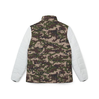 Women’s Puffer Jacket - Digital Woodland Camo - Opt.3