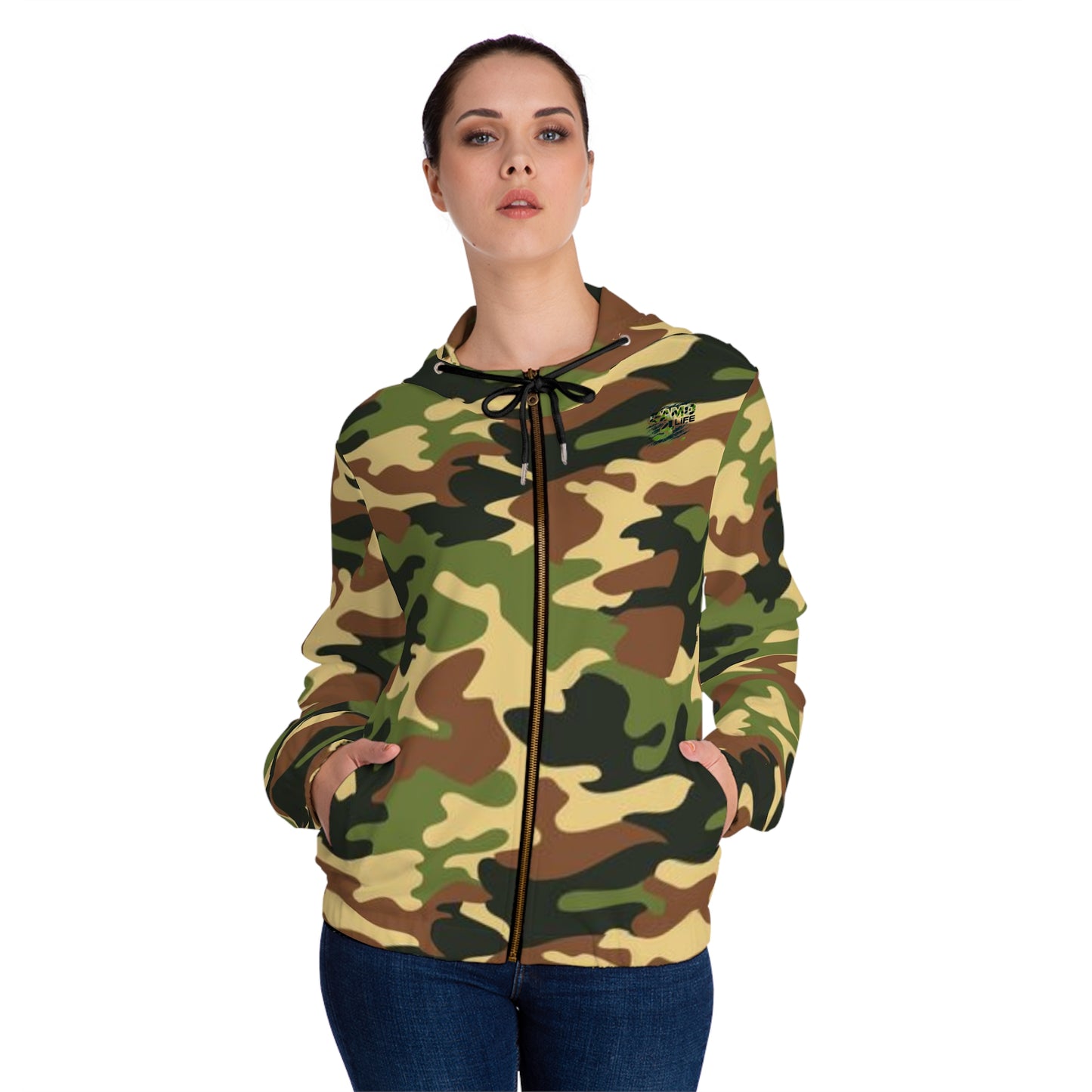 Women’s Full-Zip Hoodie DPM - 95 Camo