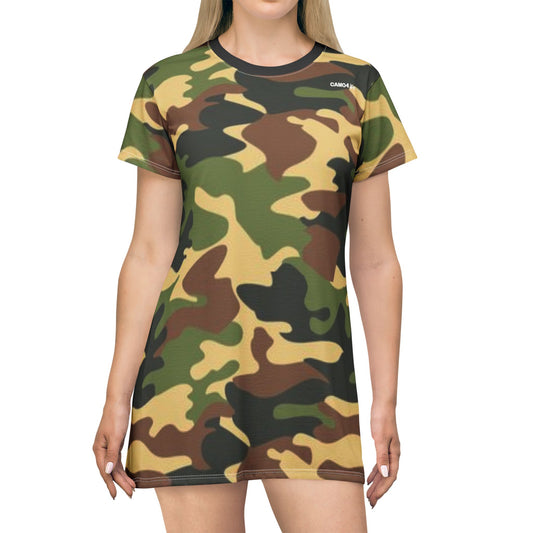 T-Shirt Dress - DPM Camo - Opt.2 Black