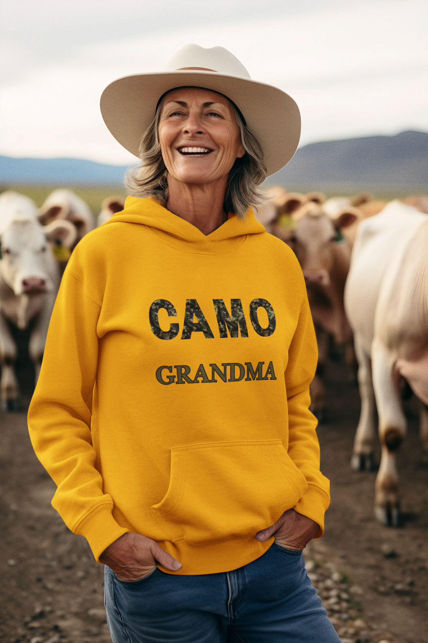 Camo Grandma -  Heavy Blend Hoodie