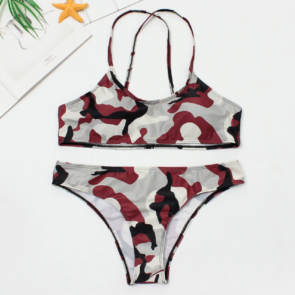 Camo Triangle Bikini Set - Image 4