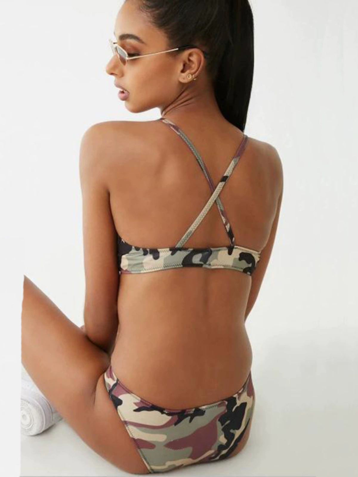 Camo Triangle Bikini Set - Image 2