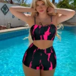 Women’s Camo Pop Art Bikini Set