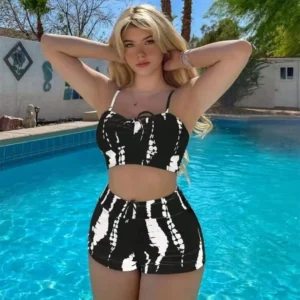 Women’s Camo Pop Art Bikini Set