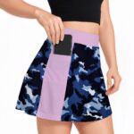 Women’s Tennis Skort with Pockets DPM95 Camo 3