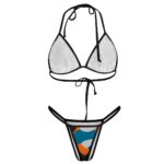 Custom Orange-Blue Urban Camo – Bikini