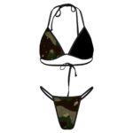 Woodland Switzerland Camo Thong Bikini
