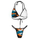 Custom Orange-Blue Urban Camo – Bikini