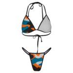 Custom Orange-Blue Urban Camo – Bikini