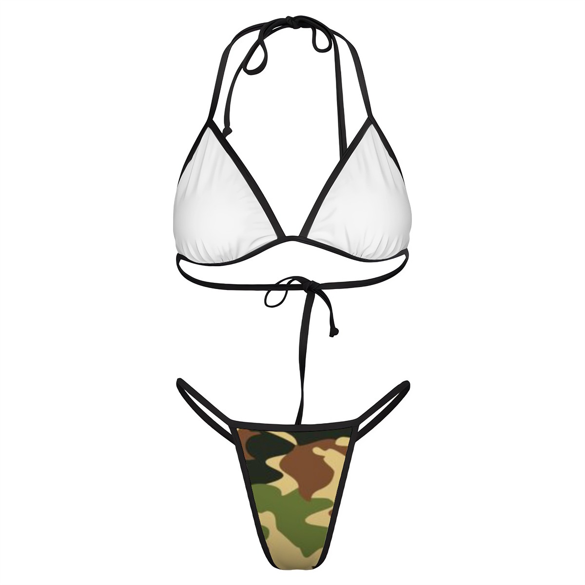 Jungle Camo Bottom - Solid Top - Image 11