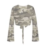 Desert Camo Swimsuit Cardigan Top