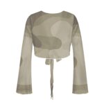 Desert Camo Swimsuit Cardigan Top