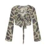 Jungle Camo Swimsuit Cardigan Top