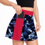 Women’s Tennis Skort with Pockets DPM95 Camo 3