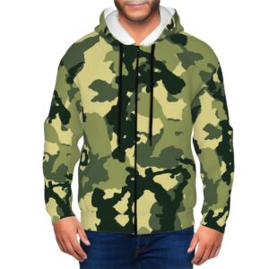 Taz 90 Camo Style - Men's Zip-Up Hoodie