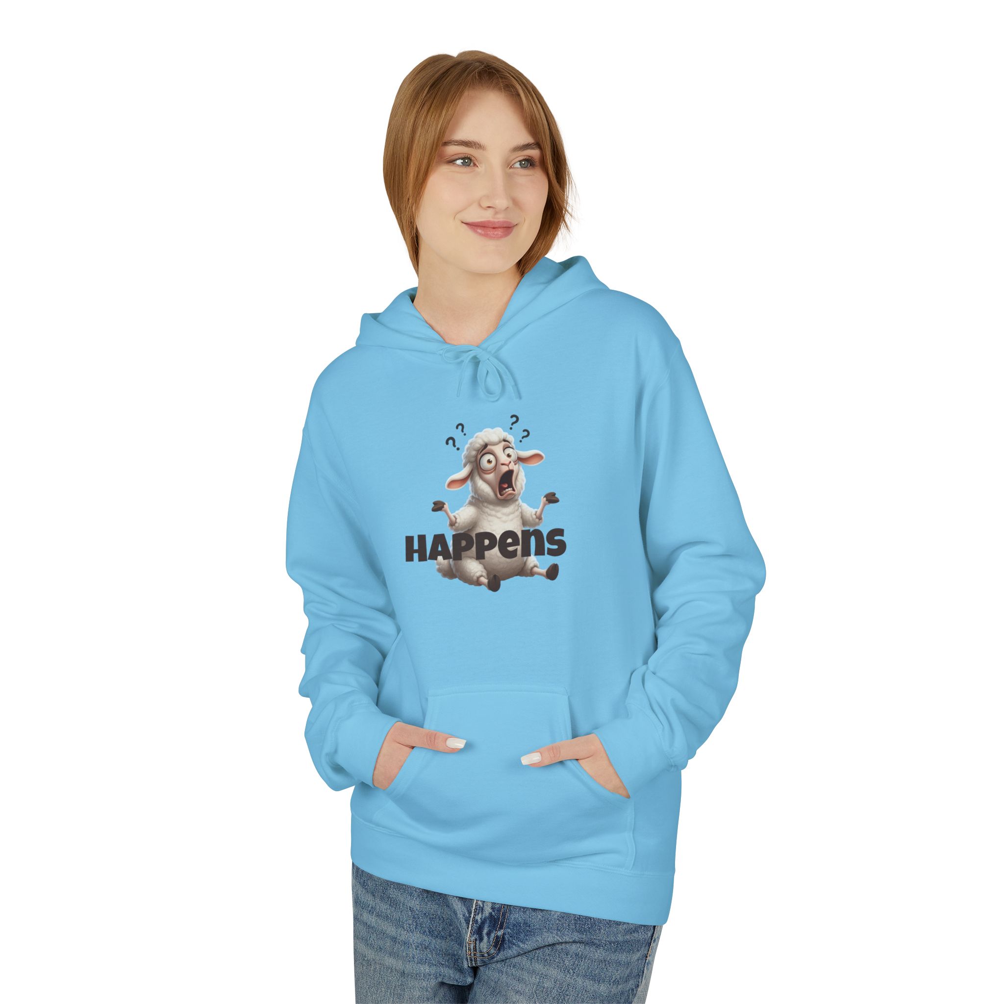 Copy of Unisex Fleece Pullover Hoodie - Funny Sheep Happens - Image 31