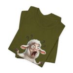 Confused Sheep Comedy Tee, Funny Animal Shirt, Gift for Pet Lovers, Quirky Humor Tee, Casual Wear for All Occasions