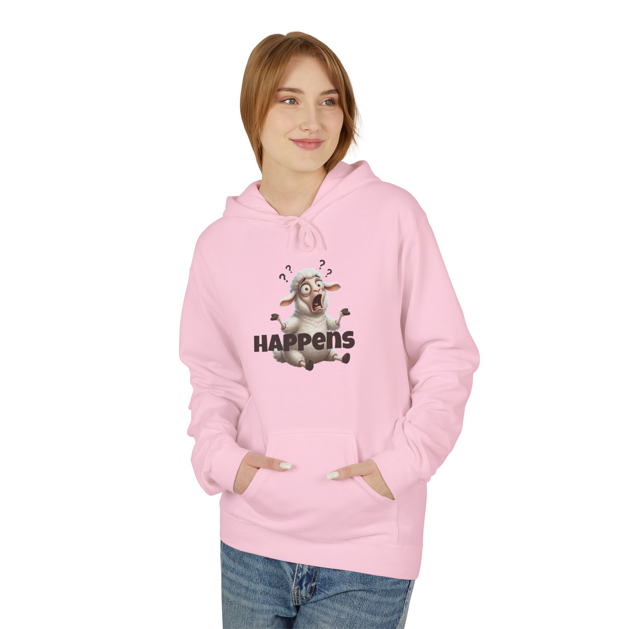 Copy of Unisex Fleece Pullover Hoodie - Funny Sheep Happens - Image 43