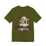 Confused Sheep Comedy Tee, Funny Animal Shirt, Gift for Pet Lovers, Quirky Humor Tee, Casual Wear for All Occasions