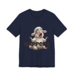 Confused Sheep Comedy Tee, Funny Animal Shirt, Gift for Pet Lovers, Quirky Humor Tee, Casual Wear for All Occasions