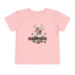 Funny Toddler T-Shirt – ‘Happens Sheep’ Graphic Tee, Cute Kids Gift, Humor Apparel, Birthday Outfit, Spring Celebrations